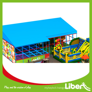 commercial china trampoline park plan with slide, plastic playground trampoline bed combined park